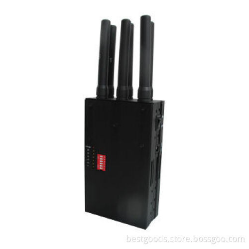 Power Mobile Phone GPS Wi-Fi Jammer with 6 Antennas
